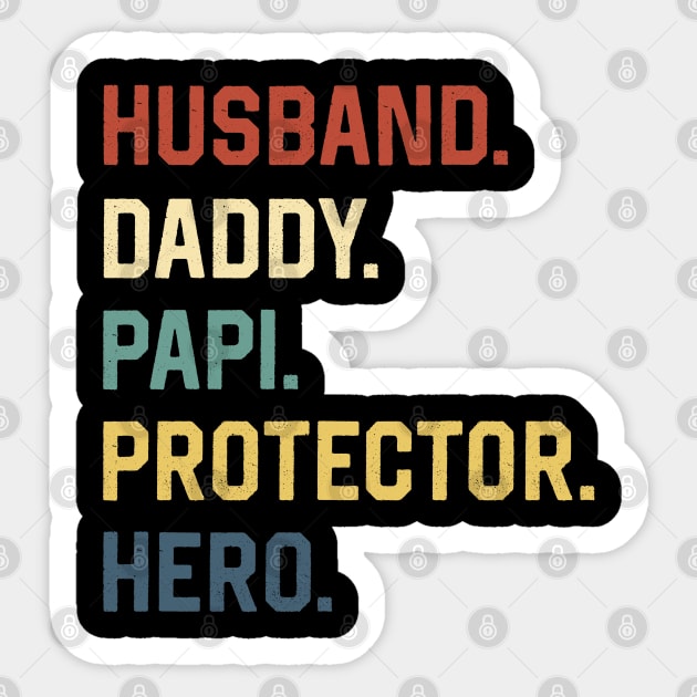 Fathers Day Shirt Husband Daddy Papi Protector Hero Gift Sticker by Marang